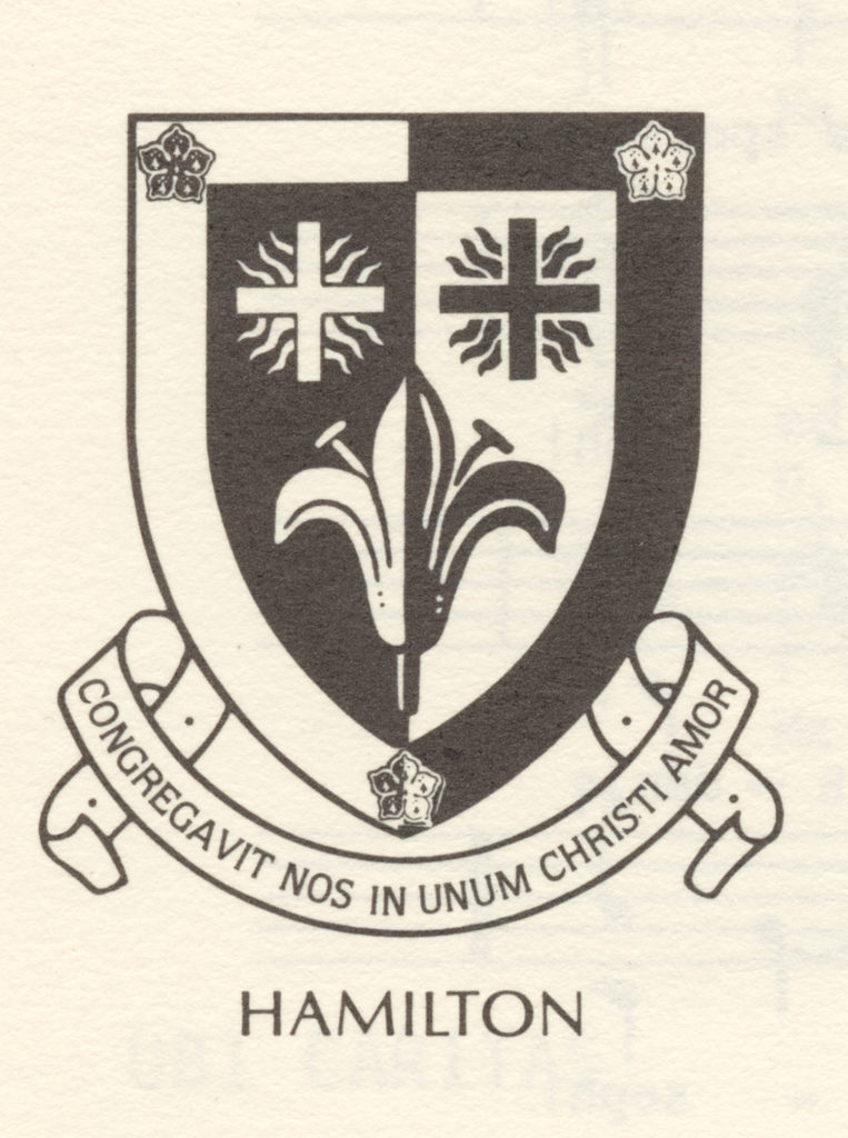 The crest of the Hamilton congregation.