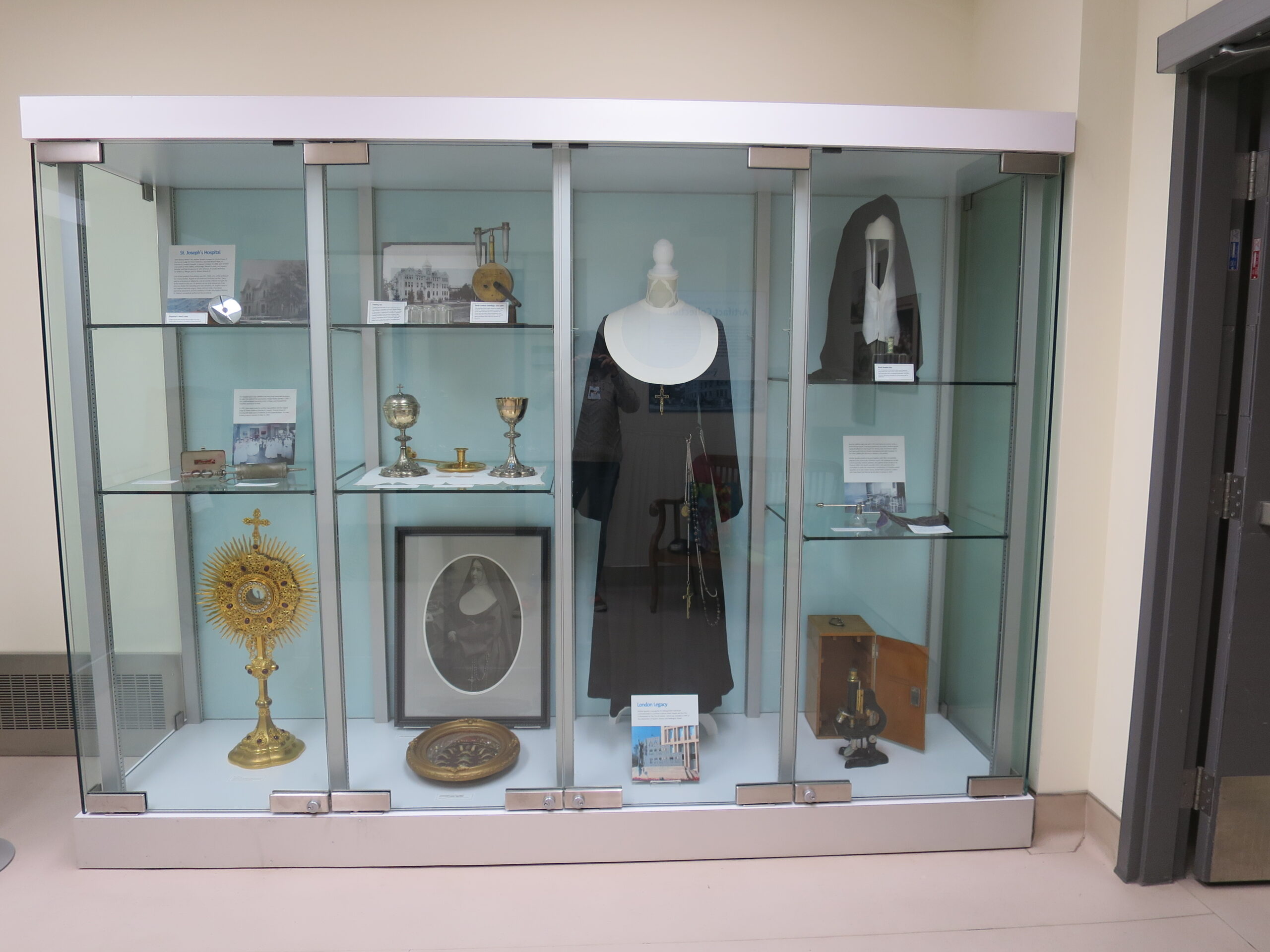 Mother Ignatia Campbell display with traditional habit.